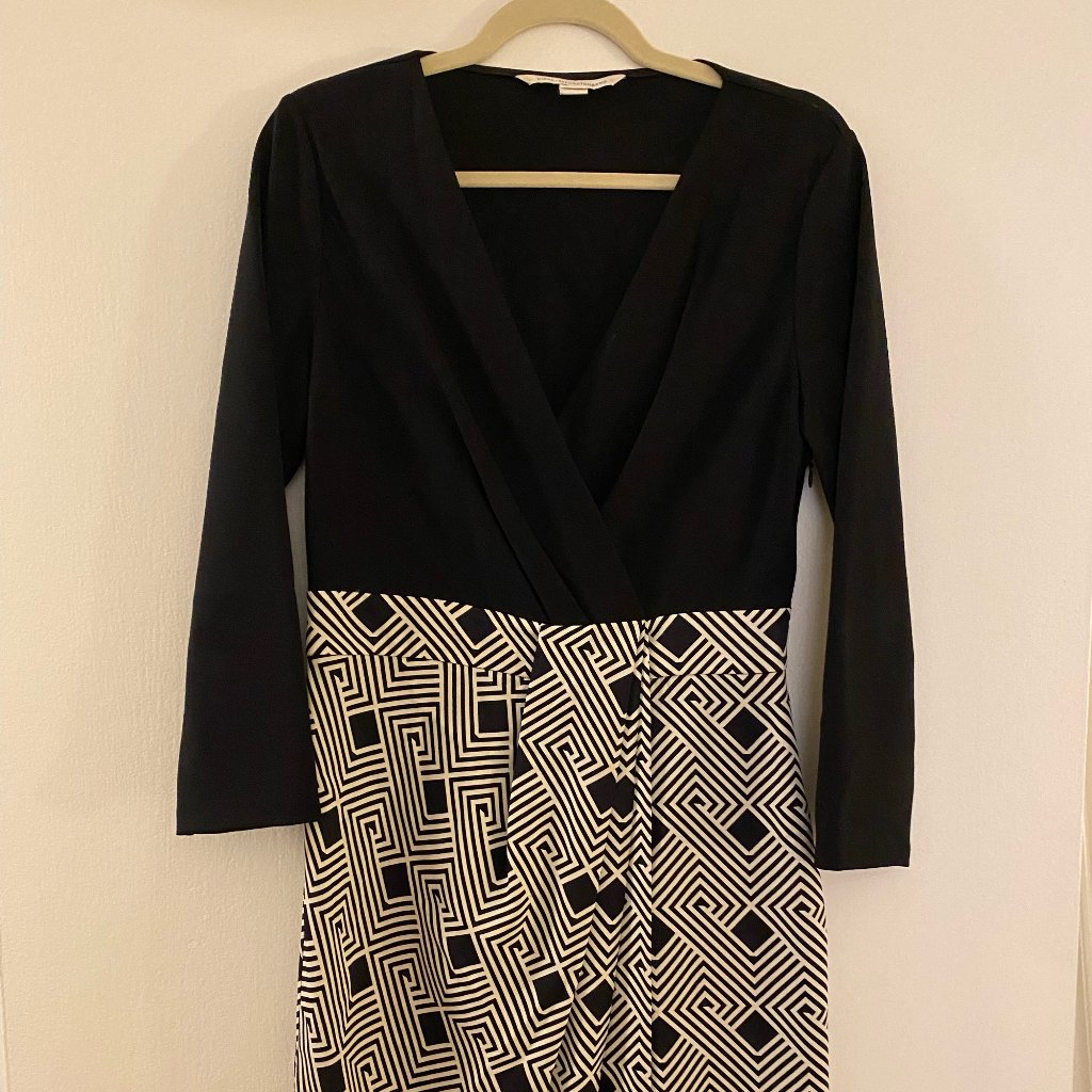 Diane Von Furstenberg Black And White Dress